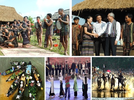 Nhiều hoạt động văn hoá đặc sắc được tái hiện tại Làng Văn hoá - Du lịch các dân tộc Việt Nam