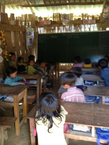 Lớp học tại Phân hiệu Pờ Sì Ngài – Tiểu học Pa Cheo