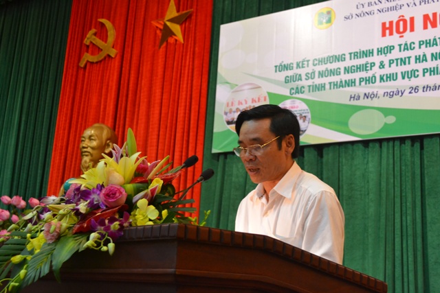 Giám đốc Sở NN&PTNT Hà Nội Chu Phú Mỹ phát biểu tại hội nghị.