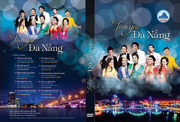 Bìa đĩa nhạc DVD “Tình yêu Đà Nẵng”
