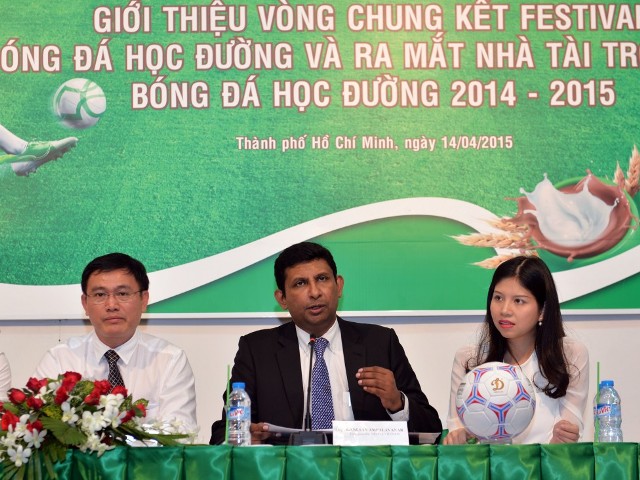 Họp báo giới thiệu về VCK Festival bóng đá học đường TPHCM 2014-2015