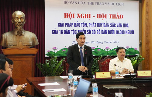 Thứ trưởng Huỳnh Vĩnh Ái phát biểu tại Hội nghị