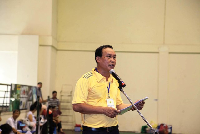 Chủ tịch Công đoàn Bộ VHTTDL Nguyễn Hữu Giới phát biểu tại lễ khai mạc