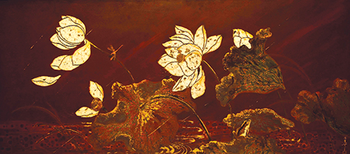  Bức tranh “Gió mùa hạ” của cố họa sĩ Phạm Hậu, tác phẩm được Giải thưởng Nhà nước về Văn học Nghệ thuật năm 2012.            