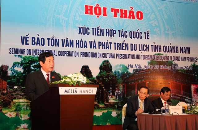 Thứ trưởng Huỳnh Vĩnh Ái phát biểu tại Hội thảo