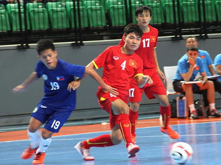 Phong độ xuất sắc giúp các tuyển thủ Việt Nam giành chiến thắng đậm trước Philippines