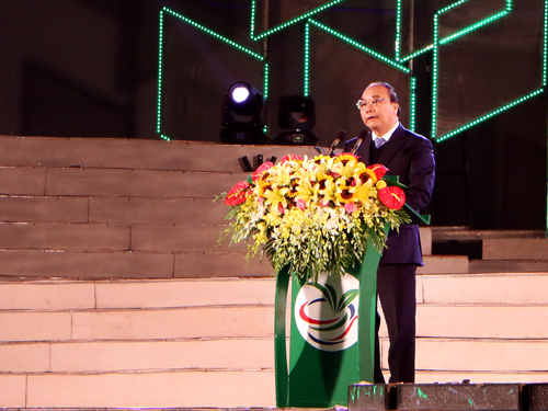 Phó Thủ tướng Chính phủ Nguyễn Xuân Phúc phát biểu tại Lễ khai mạc