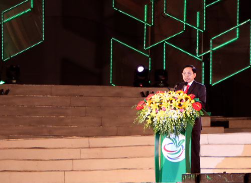 Chủ tịch UBND tỉnh Thái Nguyên Dương Ngọc Long phát biểu khai mạc Festival Trà Thái Nguyên lần thứ 3