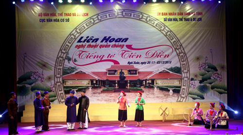 Phần trình diễn của đoàn Bắc Ninh