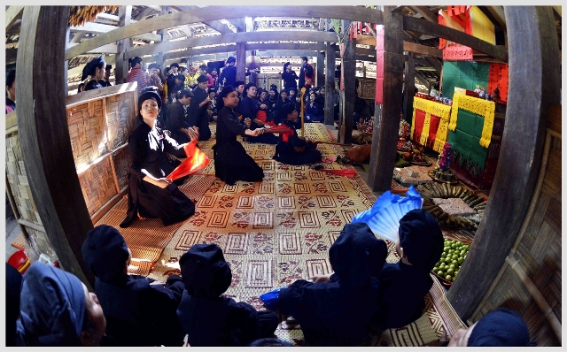 Lễ cầu phúc, cầu lộc mừng năm mới của đồng bào dân tộc Tày, huyện Định Hóa, tỉnh Thái Nguyên