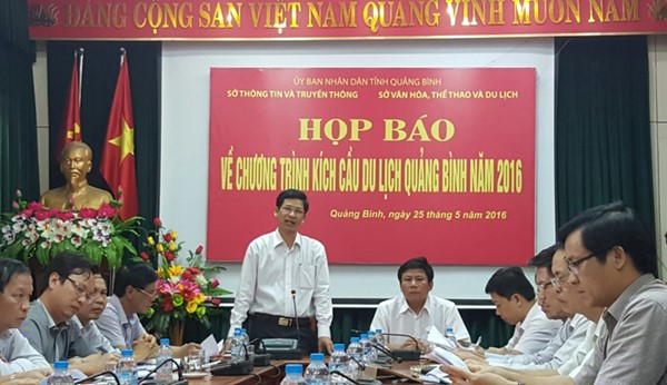 Quảng Bình, họp báo về chương trình kích cầu du lịch