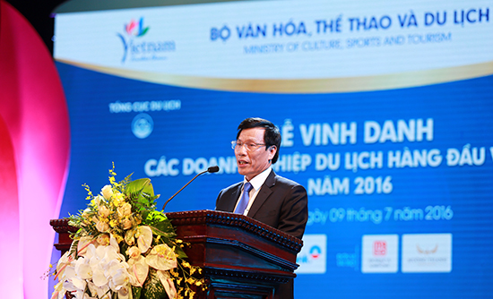 Bộ trưởng Nguyễn Ngọc Thiện phát biểu tại buổi lễ