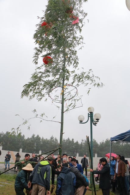 Lễ dựng cây nêu đón tết của Làng Văn hóa - Du lịch các dân tộc Việt Nam