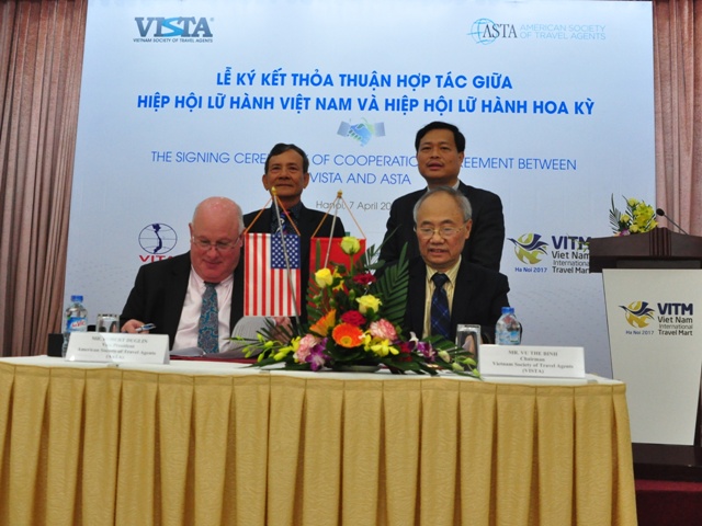 Hiệp hội Lữ hành Việt Nam và Hiệp hội Lữ hành Mỹ ký kết thỏa thuận hợp tác du lịch