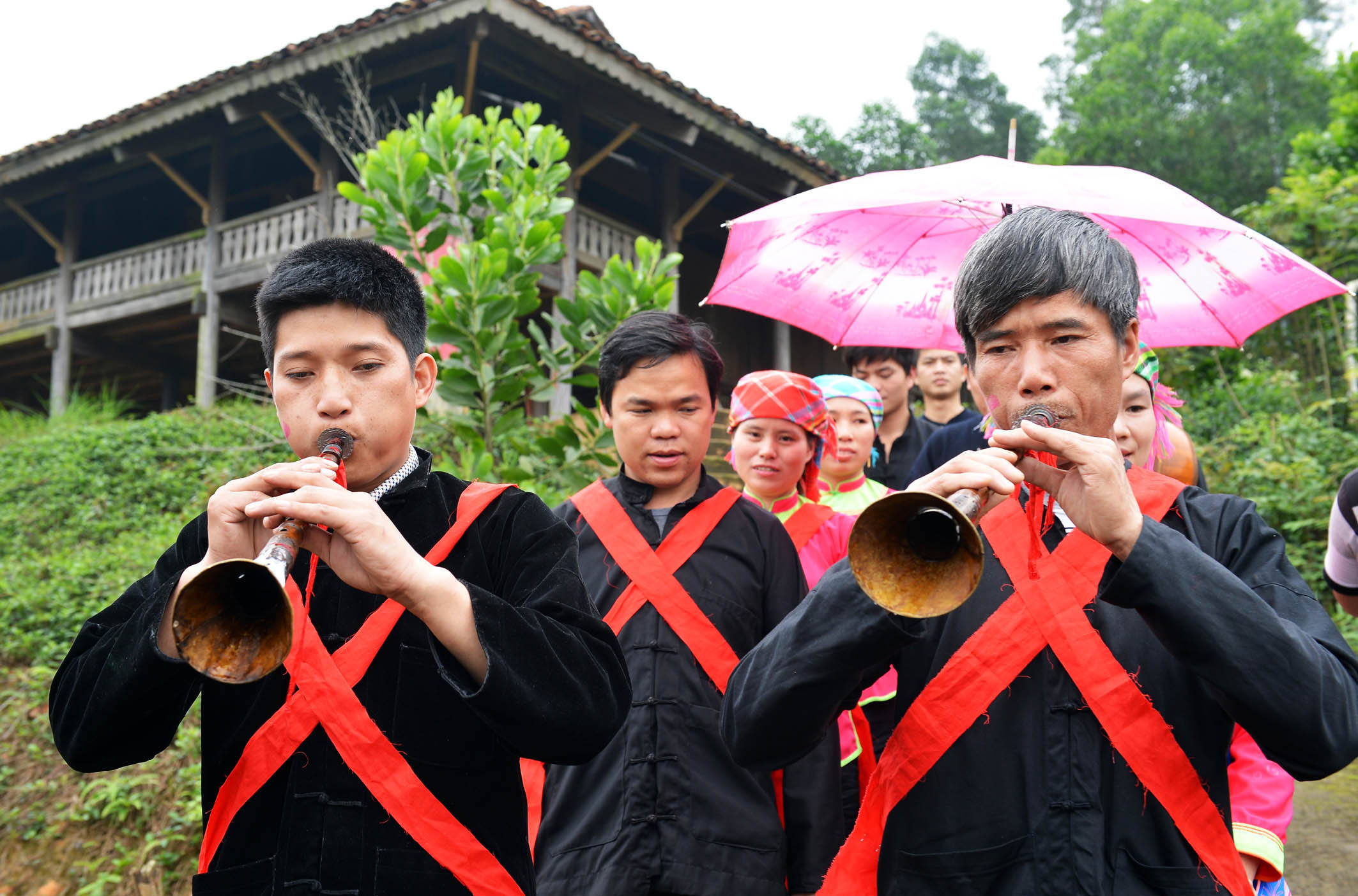 Tái hiện lễ cưới của người Giáy tại Làng Văn hóa - Du lịch các dân tộc Việt Nam