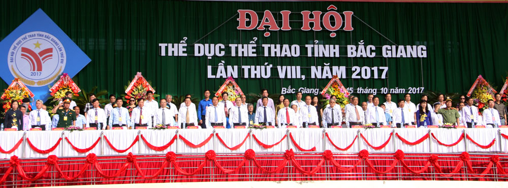 Khai mạc trọng thể Đại hội TDTT tỉnh Bắc Giang lần thứ VIII năm 2017