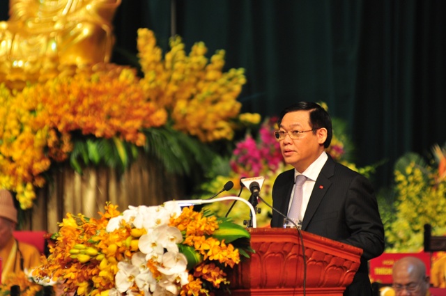 Phó Thủ tướng Chính phủ Vương Đình Huệ phát biểu khai mạc đại hội