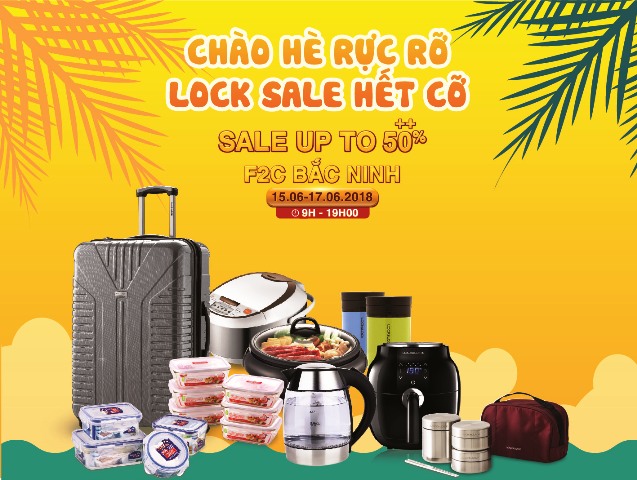 Summer Sale tại kho F2C Bắc Ninh từ 15 ~ 17/6/2018