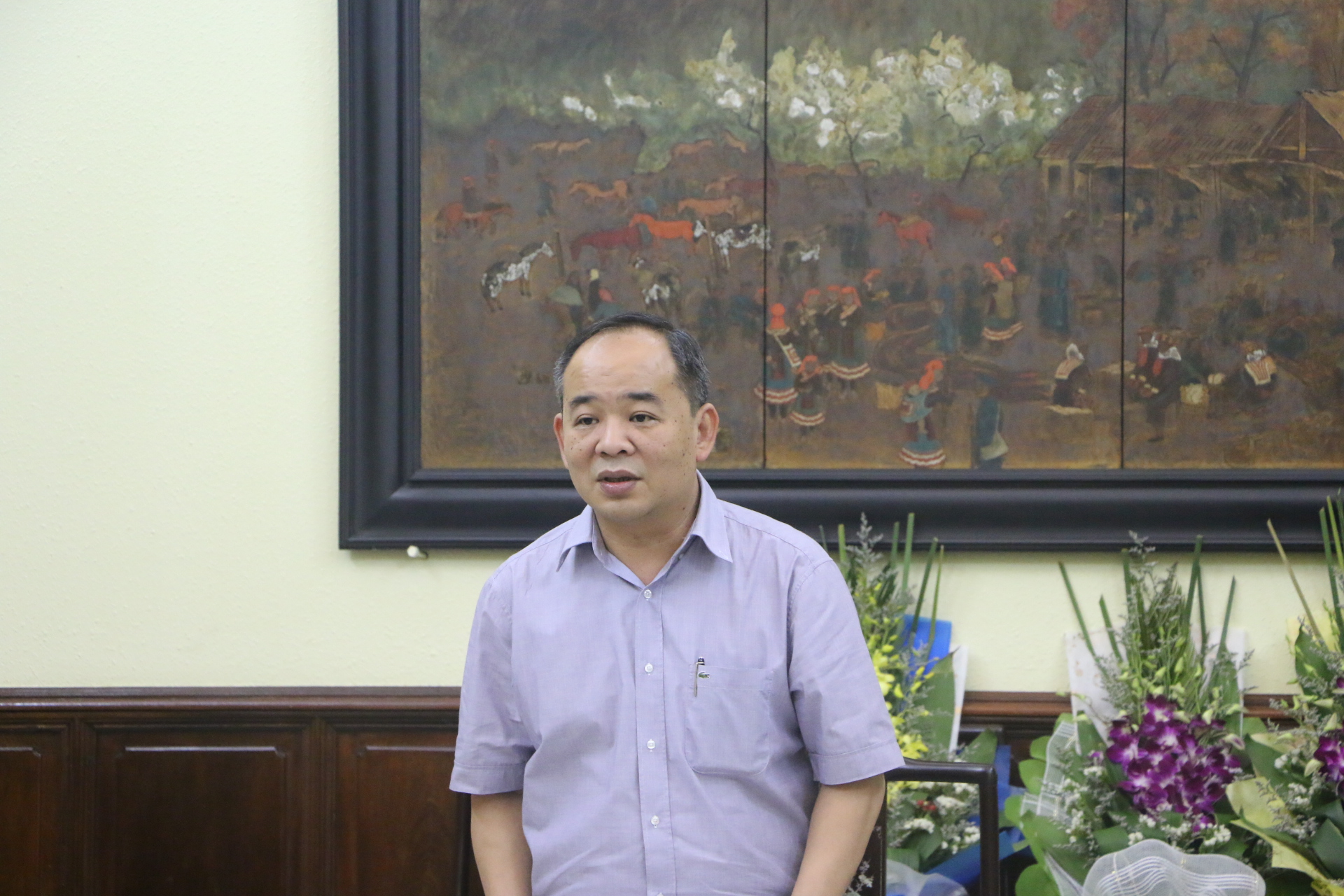Thứ trưởng Bộ VHTTDL Lê Khánh Hải phát biểu tại buổi lễ
