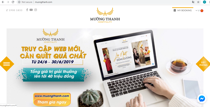 Mường Thanh Hospitality ra mắt website mới, diện mạo mới 