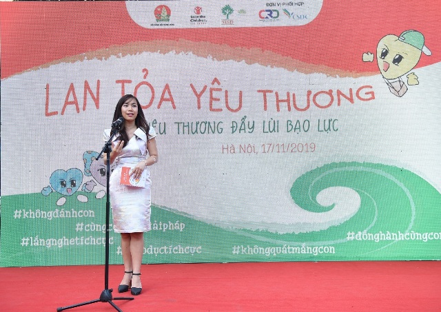 Bà Nguyễn Phương Linh - Viện trưởng Viện Nghiên cứu Quản lý Phát triển bền vững (MSD) chia sẻ thông điệp ngày hội