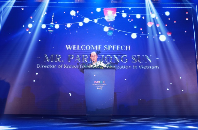 Trưởng đại diện Tổng cục Du lịch Hàn Quốc tại Việt Nam, ông Park Jong Sun chia sẻ tại buổi lễ